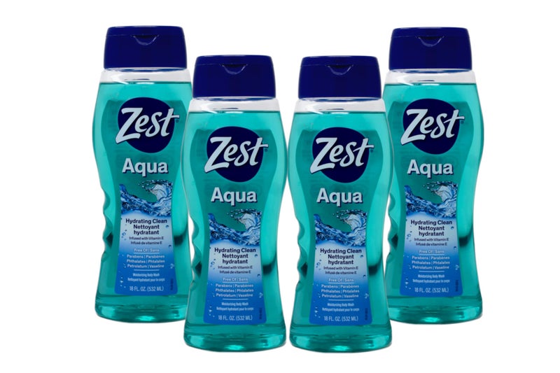Zest Aqua Body Wash, 18 Oz (Pack Of 4) - Image 1